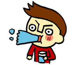 johny is happy sticker #13032516