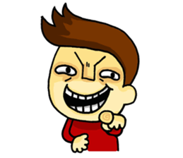 johny is happy sticker #13032522