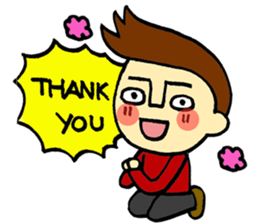 johny is happy sticker #13032523