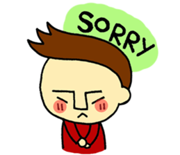 johny is happy sticker #13032524