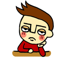 johny is happy sticker #13032527