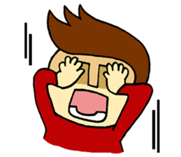 johny is happy sticker #13032529