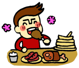 johny is happy sticker #13032530