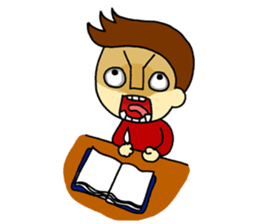 johny is happy sticker #13032534