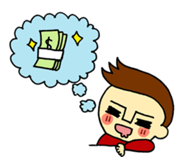 johny is happy sticker #13032536