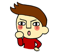 johny is happy sticker #13032538