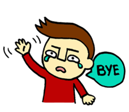 johny is happy sticker #13032541