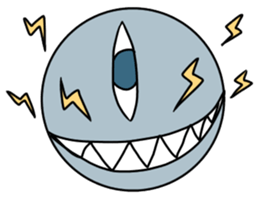 Cute and strange creatures sticker #13032625