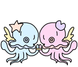 Cute and strange creatures sticker #13032626