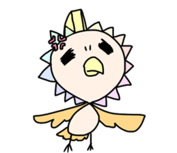 Cute and strange creatures sticker #13032636