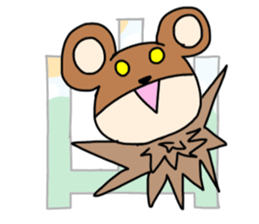 Cute and strange creatures sticker #13032650