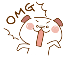 I answer easily, dog. sticker #13032716