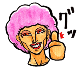 Purple Afro,appeared! sticker #13032863