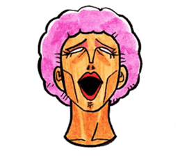 Purple Afro,appeared! sticker #13032878