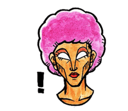 Purple Afro,appeared! sticker #13032881