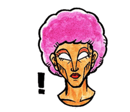 Purple Afro,appeared! sticker #13032881