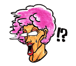 Purple Afro,appeared! sticker #13032883