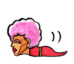 Purple Afro,appeared! sticker #13032891