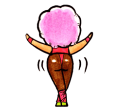 Purple Afro,appeared! sticker #13032893