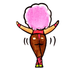 Purple Afro,appeared! sticker #13032893