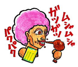 Purple Afro,appeared! sticker #13032896