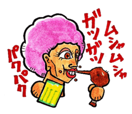 Purple Afro,appeared! sticker #13032896