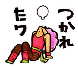 Purple Afro,appeared! sticker #13032898