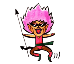 Purple Afro,appeared! sticker #13032900