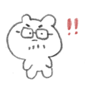 Abe bear stamp sticker #13032924