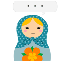 talk with matryoshka doll <2> sticker #13034283