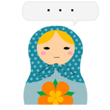 talk with matryoshka doll <2> sticker #13034283