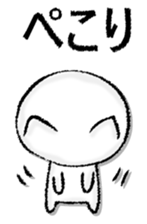 Capital letter and white cat sticker #13034307