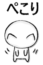 Capital letter and white cat sticker #13034307