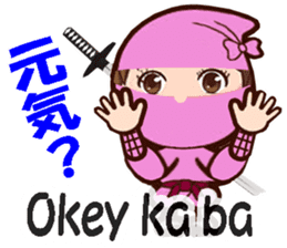 Female ninjas sticker #13035080