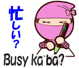 Female ninjas sticker #13035084