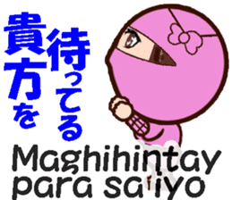 Female ninjas sticker #13035090