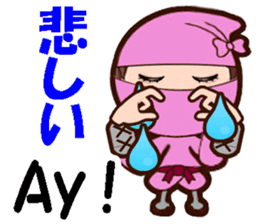 Female ninjas sticker #13035104
