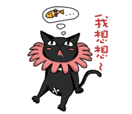 Funny cat's daily life. sticker #13035558