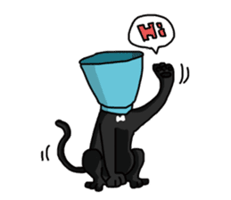 Funny cat's daily life. sticker #13035569