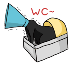 Funny cat's daily life. sticker #13035576