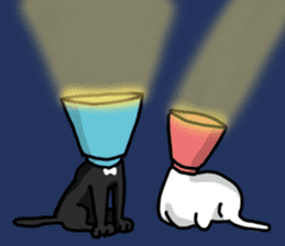 Funny cat's daily life. sticker #13035577