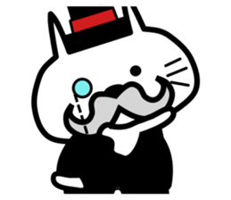Japanese mascot "neko-roujin" sticker #13035790