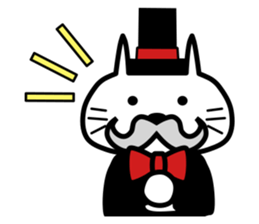 Japanese mascot "neko-roujin" sticker #13035791