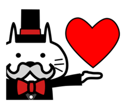 Japanese mascot "neko-roujin" sticker #13035794