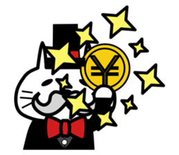 Japanese mascot "neko-roujin" sticker #13035796