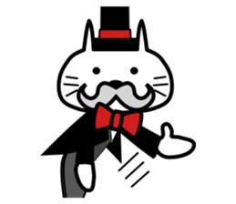 Japanese mascot "neko-roujin" sticker #13035797