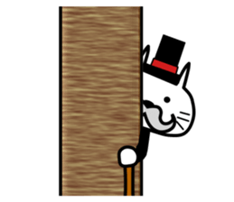 Japanese mascot "neko-roujin" sticker #13035799