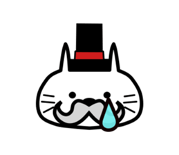 Japanese mascot "neko-roujin" sticker #13035800
