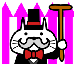 Japanese mascot "neko-roujin" sticker #13035801