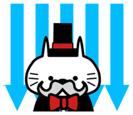 Japanese mascot "neko-roujin" sticker #13035802